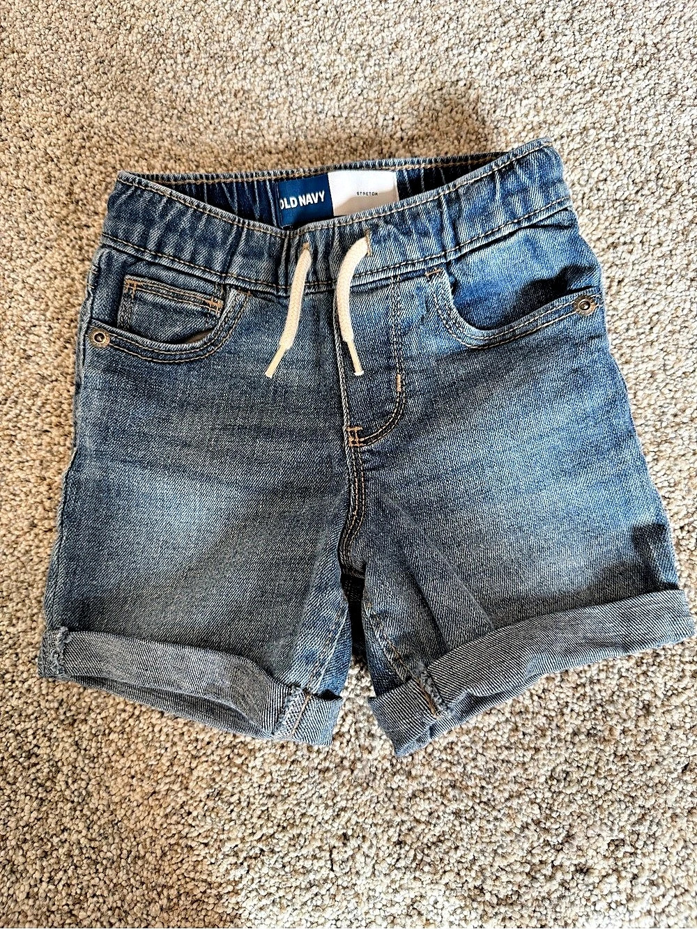 Old Navy Pull-On Jean Shorts Size 18-24M